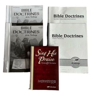 Abeka Grade 10 Bible Doctrines Student/Teacher Set of 4 & Hymn Book